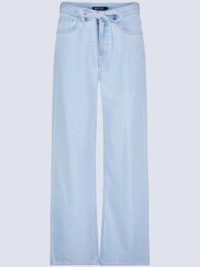 Buffalo David Bitton Light Blue Wide-Leg Tie-Waist Jeans